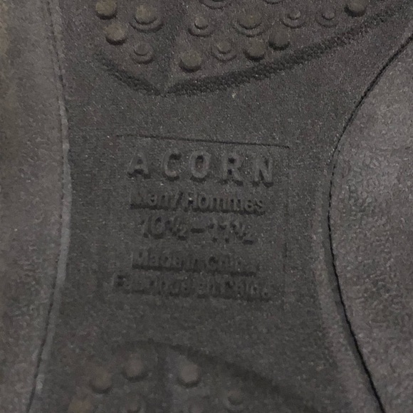 ACRON EXPLORER SHOE SLIPPER BLACK HEATHERED SLIP ON 10.5 -11.5 - Picture 6 of 9